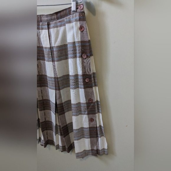 Vintage Pleated  Plaid Skirt - Picture 4 of 7